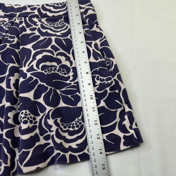 Boden Women's Petite Size 4 Petite Multicolor Floral A-Line Pleated Mini Skirt - Picture 5 of 7